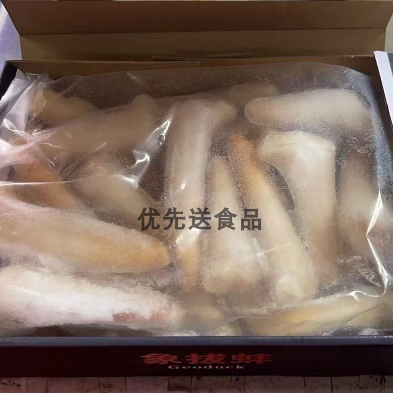 刺身象拔蚌：极地鲜味，一口直达舌尖的奢华享受Frozen冷链物流直送！!