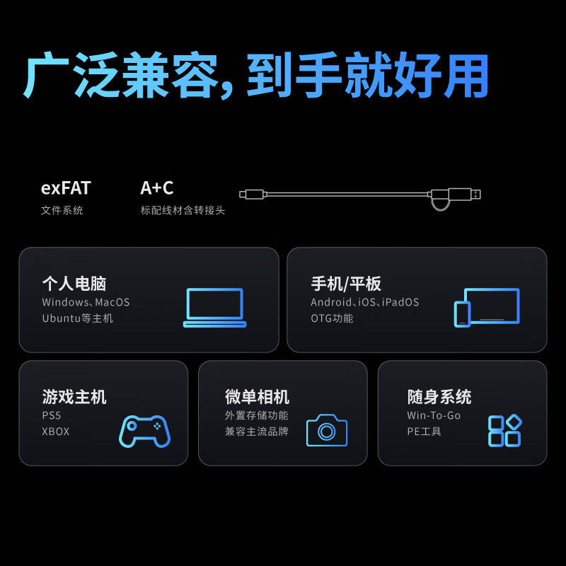 联想拯救者1T固态移动硬盘：Type-C接口，512G外置硬盘，手机也能玩转的神器！