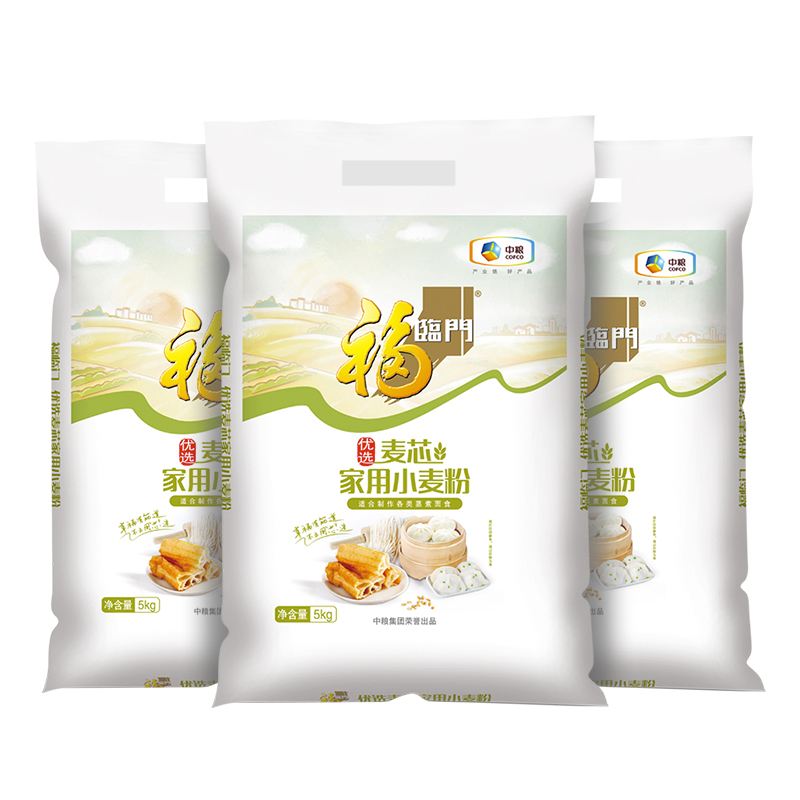 福临门优选麦芯家用小麦粉 5kg：家庭烘焙的秘密武器，你值得拥有！