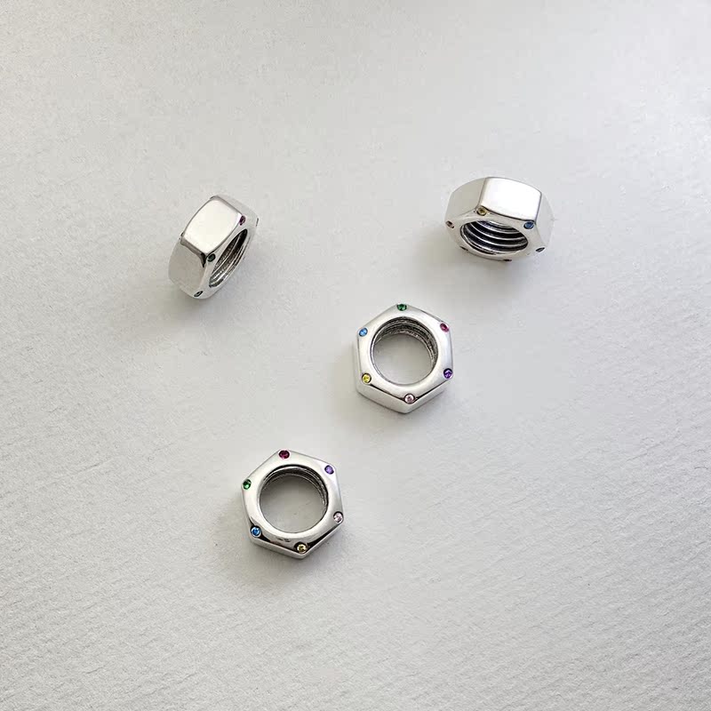 925银微镶锆石隔珠太绝了！手作党狂喜！DIY手串必备神器✨