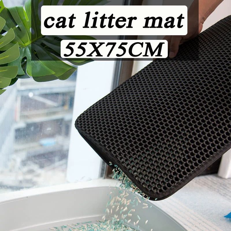 防水双层宠物猫砂垫：铲屎官的福音，拯救你的地板！