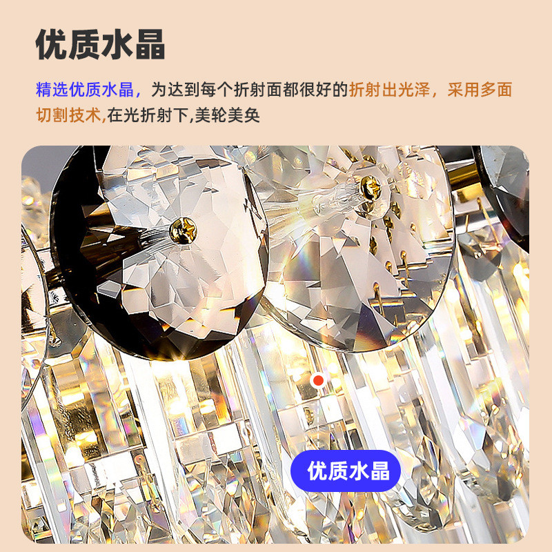 法式浪漫天花板！轻奢客厅吊灯一盏顶十盏，颜值与功能并存