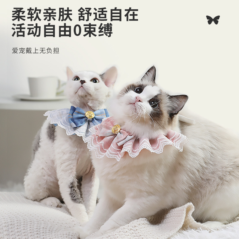 宠物时尚新潮流：金毛领带结装饰围脖口水巾，你的爱宠也能潮爆全场！