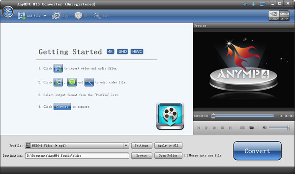 AnyMP4 MTS Converter(MTS格式转换器)v6.5.8官方版