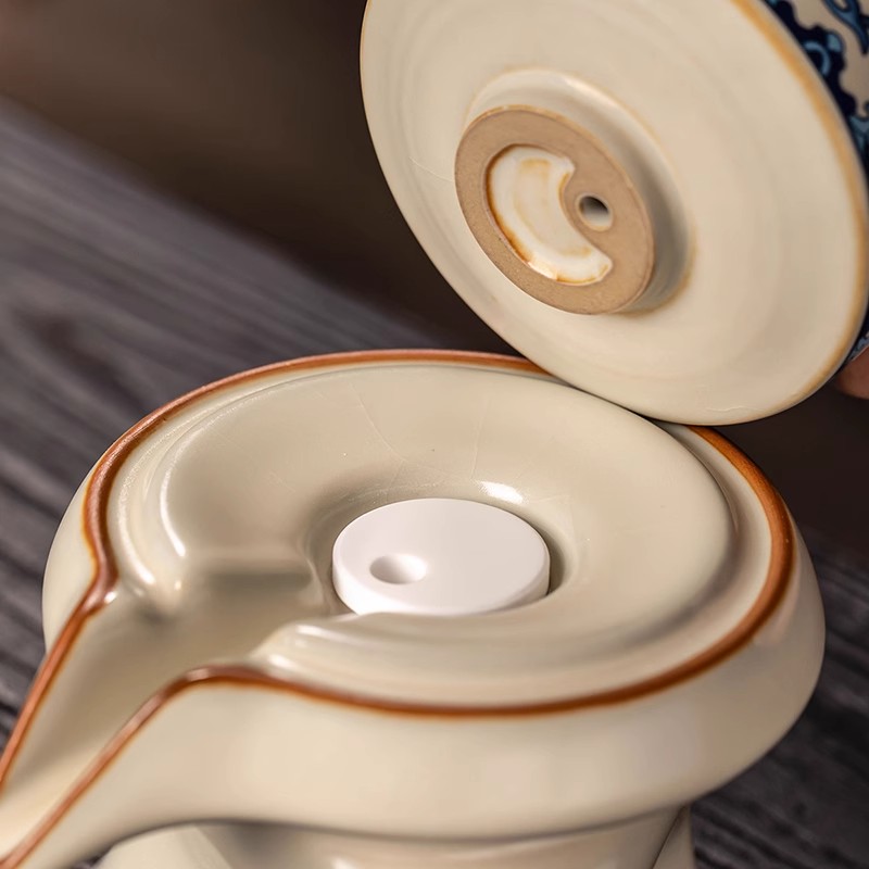 2024新款汝窑青花茶具套装：轻奢泡茶神器，开启你的茶道新体验✨