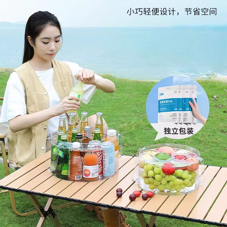 住酒店必备神器！可折叠便携式水盆，旅行洗漱套装新宠儿