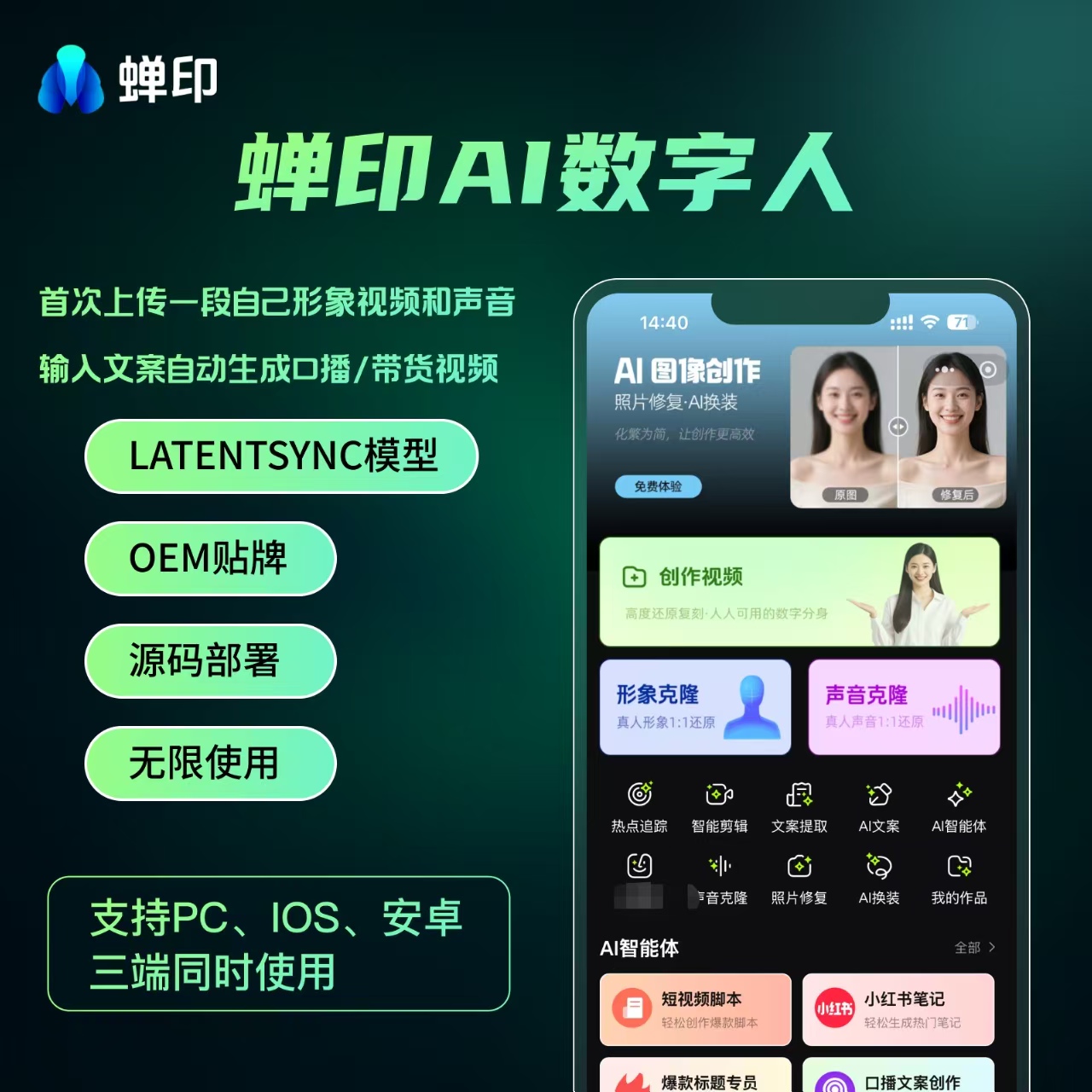 123ai数字人OEM贴牌：定制开发与源码部署的秘密武器！