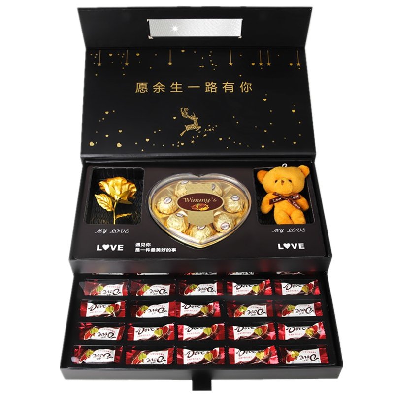 520送女友必入！爱丽莎心形巧克力礼盒，甜到心巴上