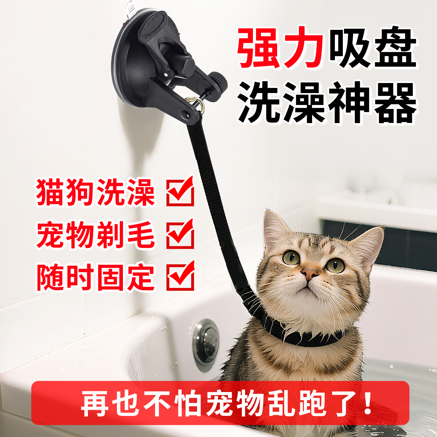 宠物狗狗美容必备神器：沐浴带+美容桌吊绳，轻松搞定狗狗洗澡难题！