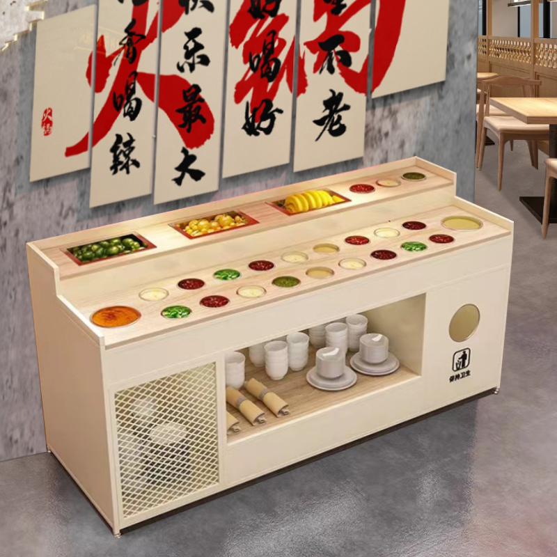 工业风实木火锅店调料台：如何打造你的专属美味“调味乐园”?