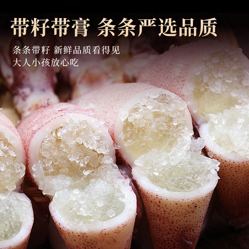 海兔子大号笔管鱼：深海美味，鲜活冷冻，洞头特产，海鲜控必入！