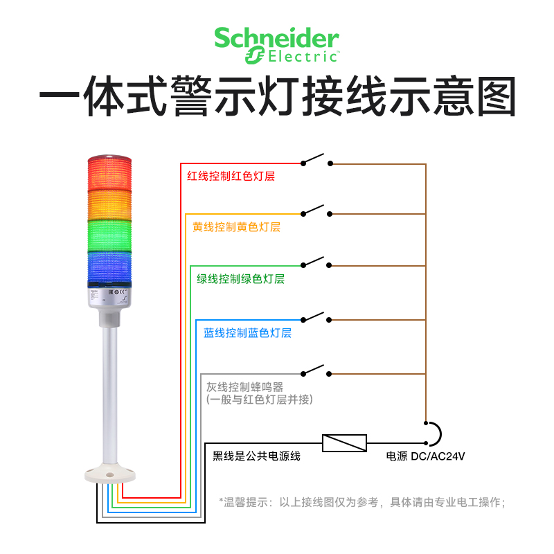 施耐德XVGB声光报警灯：工厂安全守护神，点亮你的工业现场！