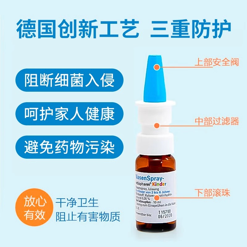 德国鼻炎喷雾ratiopharm鼻喷雾剂15ml：告别鼻塞，畅享清新呼吸的秘密武器！