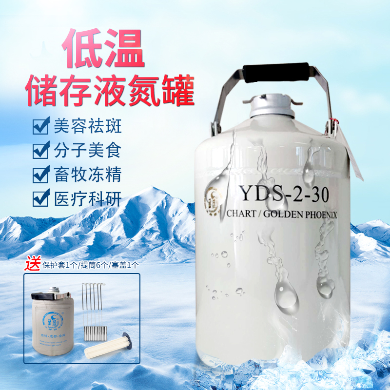 金凤液氮罐YDS-10：冷冻界的魔术师，解锁冰淇淋新吃法！❄️✨