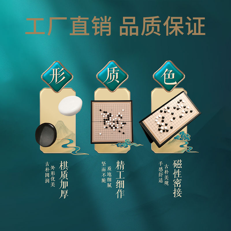 棋盘游戏新风尚：加厚PU面料折叠便携绒布棋盘，开启智慧博弈新篇章！♟️围棋军棋五子棋一网打尽！