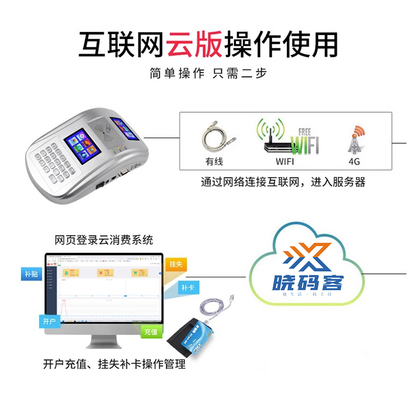 宇扬食堂打卡神器，智能云版饭卡机引领用餐新风尚！