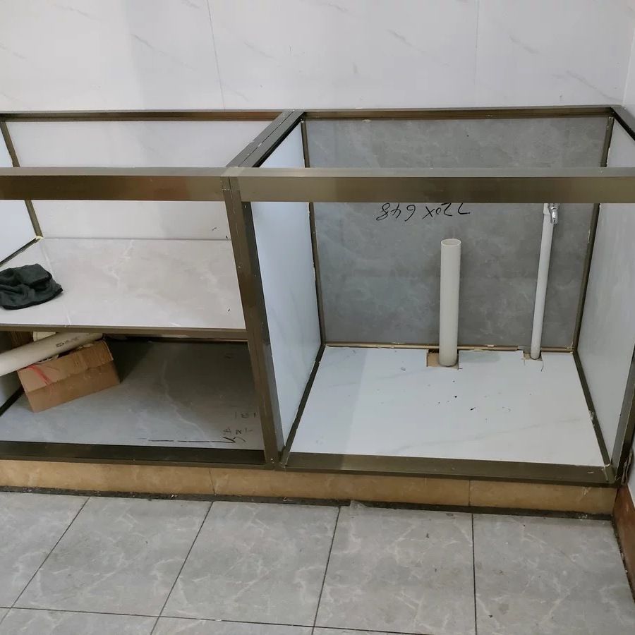 定制定做陶瓷橱柜：厨房瓷砖、铝合金框架灶台柜体，自己动手组装的终极攻略！