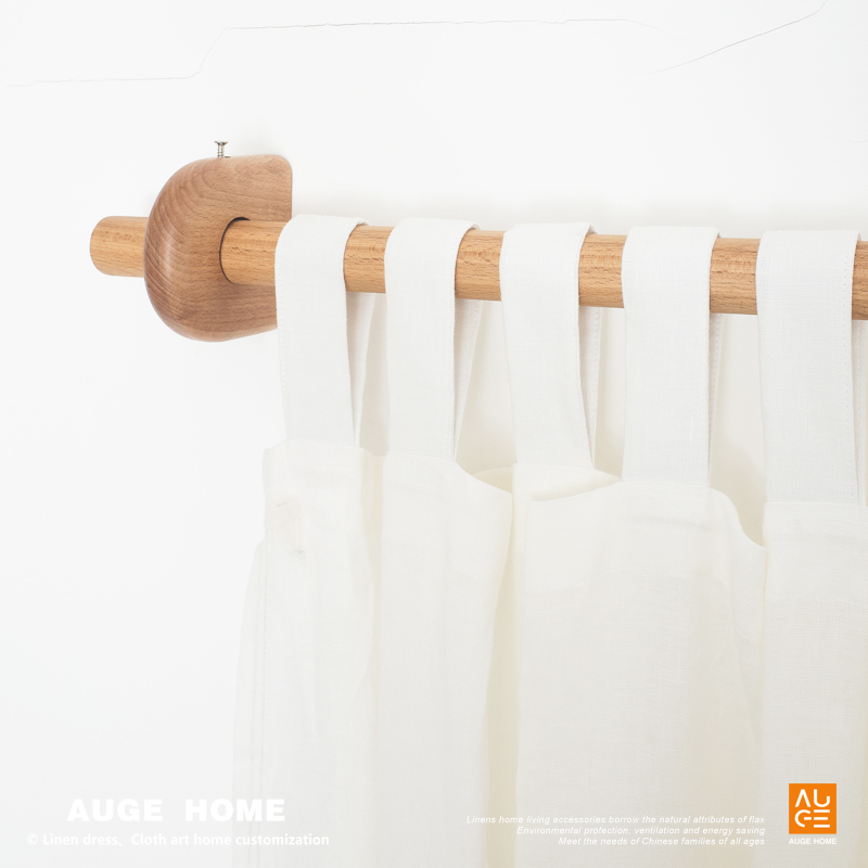 AUGEHOME 罗马杆：日式亚麻风实木窗帘杆，如何打造温馨家居的秘密武器？