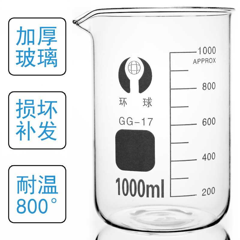 实验室透明玻璃烧杯：25/50/100ml，耐高温可加热的秘密武器！