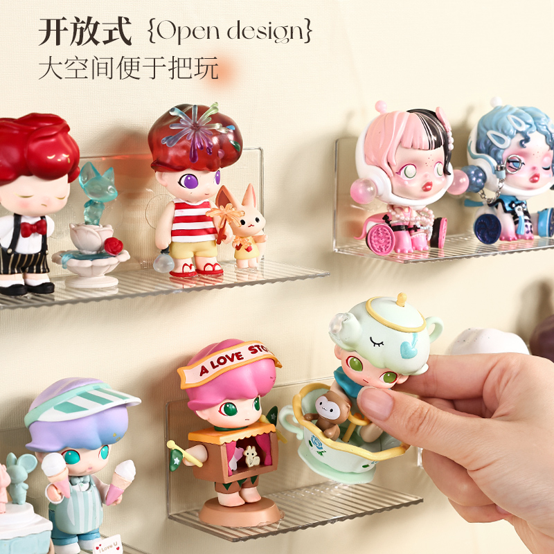 微缩墙面展示架PU仔展示架置物架：小空间大智慧，家居装饰新潮流！