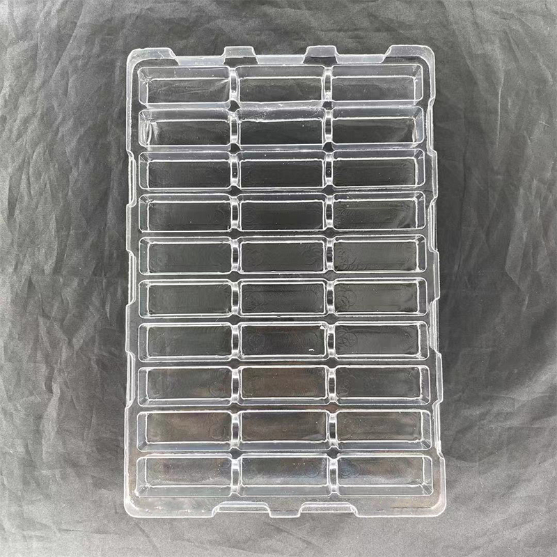 透明PET防静电50方格25*25吸塑托盘，电子元器件的最佳守护者！✨