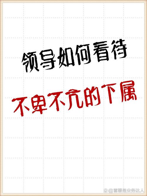 领导是如何看待不卑不亢的下属的？,领导眼中的“不卑不亢”