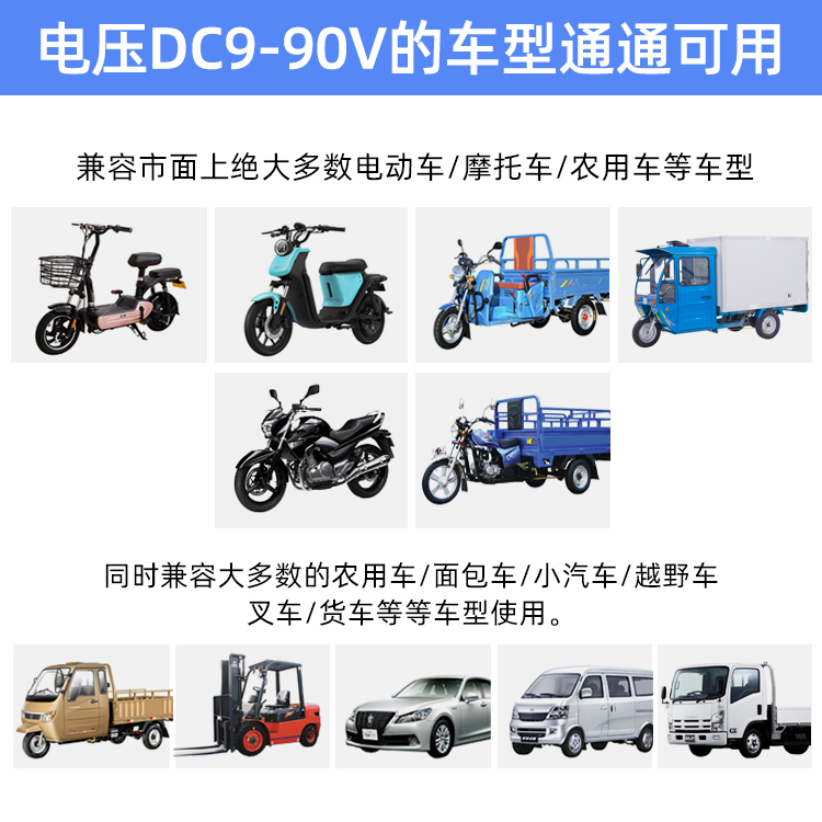 摩托车电动车手机充电器三轮车12V48V60V电瓶车加改装USB转换器：出行必备神器，解锁移动电源新姿势！✨