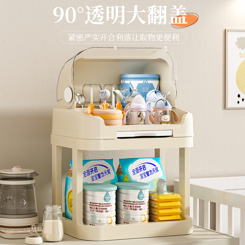 便携式大号奶瓶收纳箱：宝宝餐具收纳神器，妈妈再也不用担心啦！
