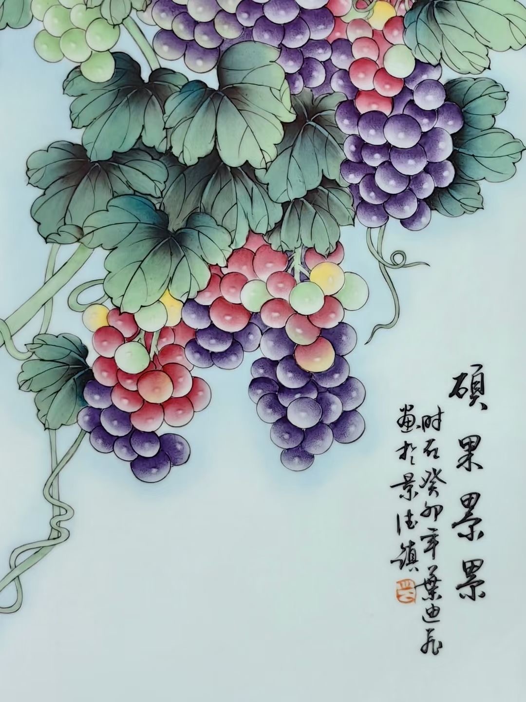 中艺堂《国色天香》粉彩瓷板画：传统与现代碰撞的艺术瑰宝
