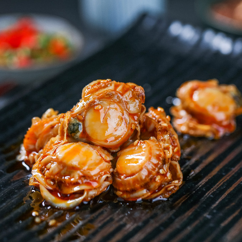 牛海哥鲍鲜扇贝蒜蓉香辣味：深海美味，即食海鲜的新选择！