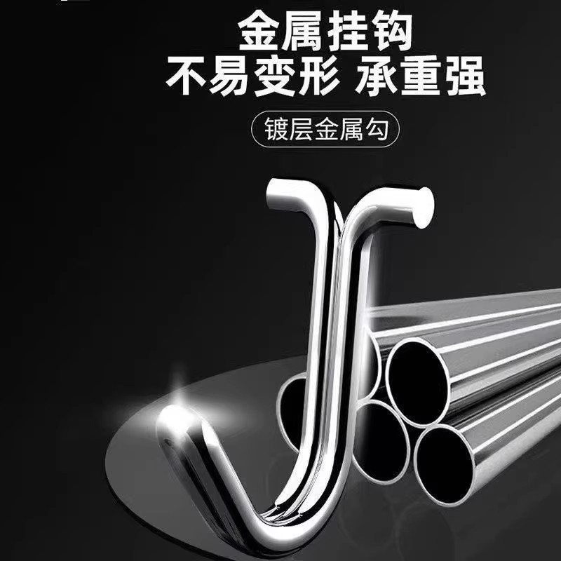 域堡强力粘胶挂钩：厨房墙壁挂物新神器，告别钉子烦恼！