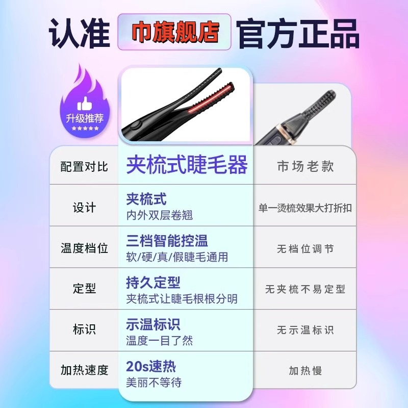 电热睫毛烫卷器：持久定型神器，告别平凡眼妆！✨