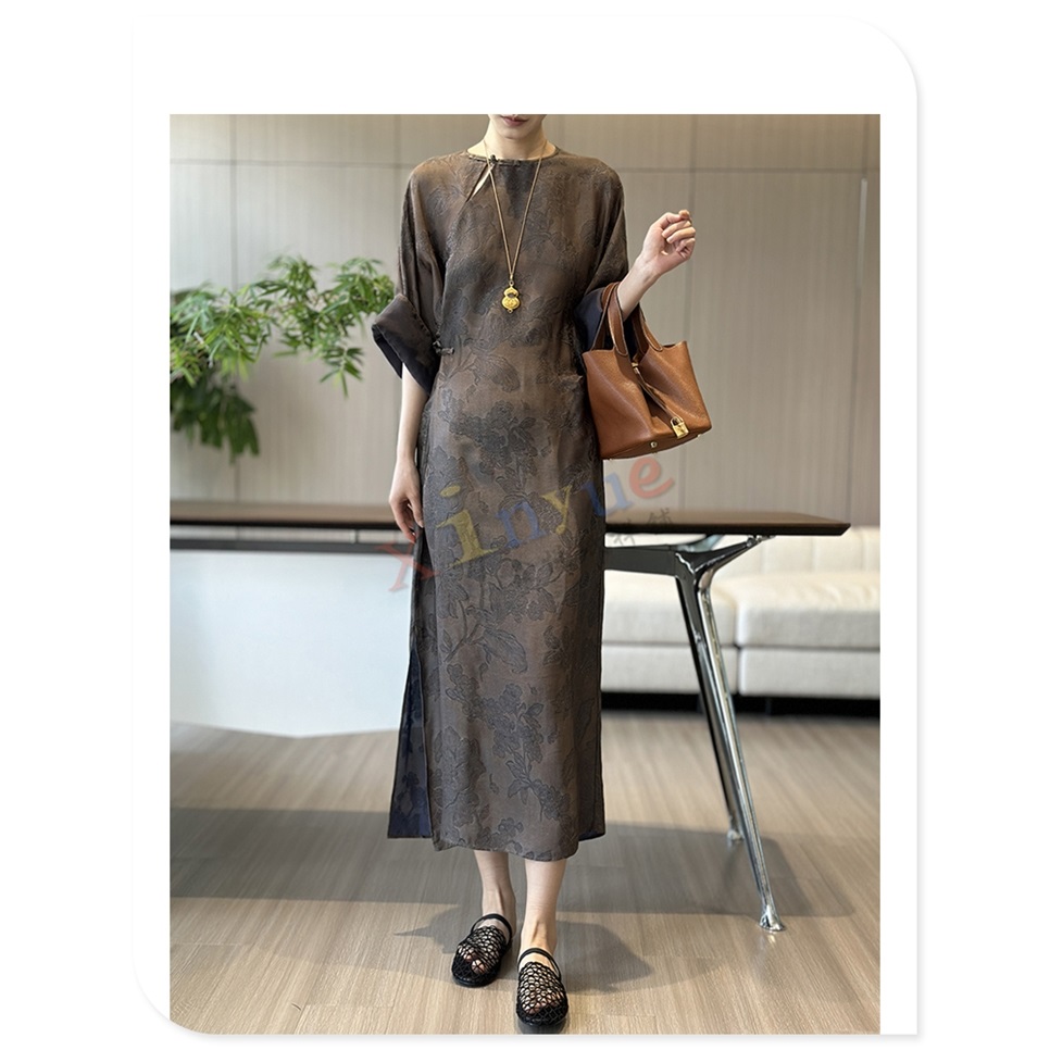 复古文艺范儿必备！Q177鑫悦服装纸样，解锁中式连衣裙新潮流