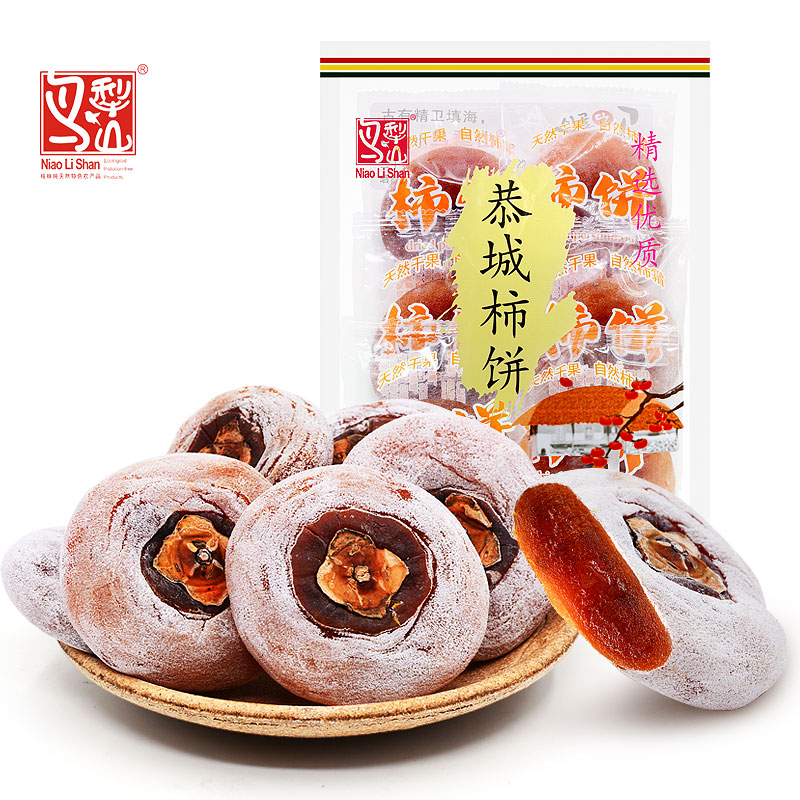 农家自晒柿子干：广西桂林恭城的甜蜜记忆，无添加天然美味