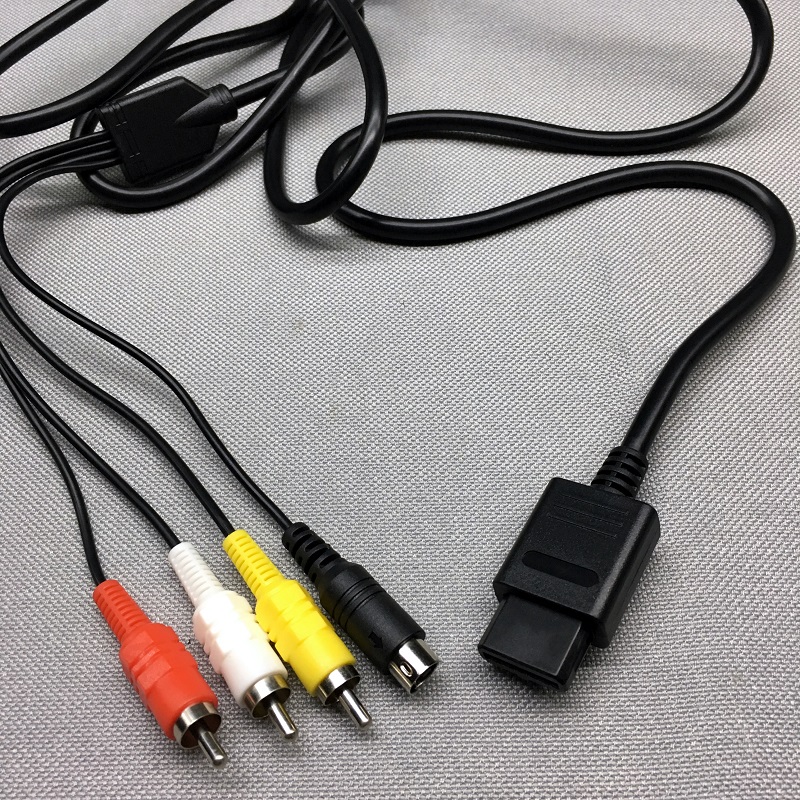 任天堂S端子视频线：NGC、N64、SFC通用，复古游戏机的画质升级神器！