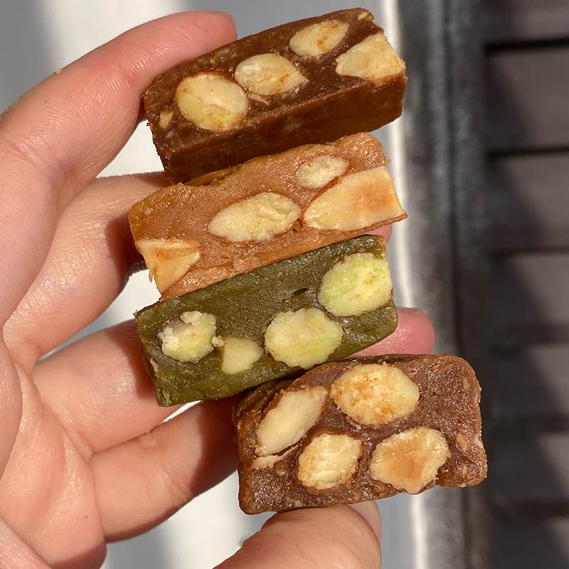 来甘多巴旦木太妃糖抹茶焦糖海盐咖啡坚果糖果：办公室零食新宠