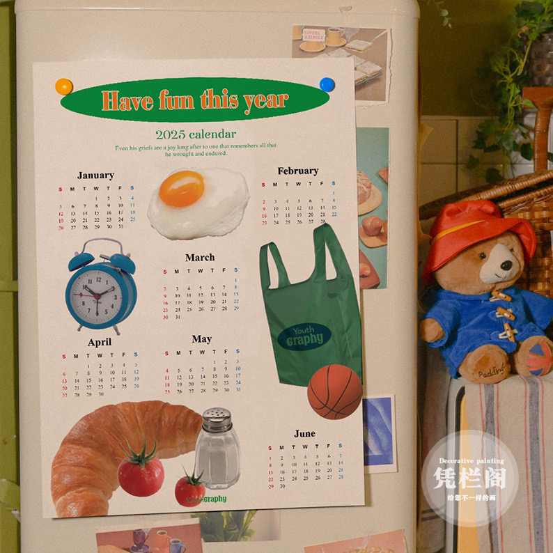 2025韩式小清新咖啡店装饰日历，让你的店铺瞬间变身网红打卡地✨