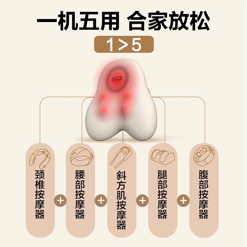 双旦好礼推荐 | SKG腰部按摩仪T5系列2代：给TA的贴心关怀，办公室里的温暖守护神！