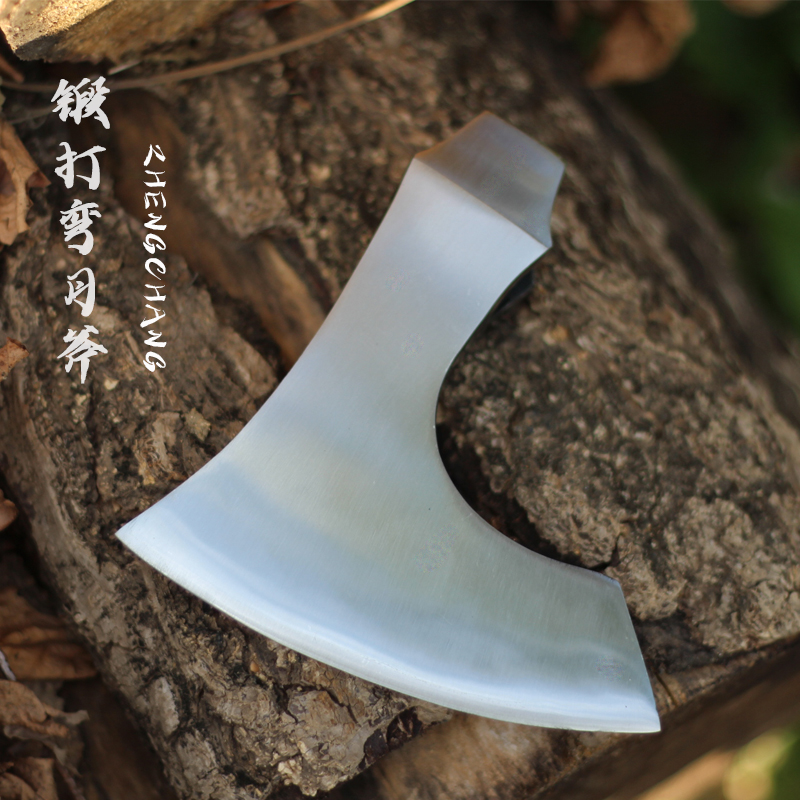 大号劈柴斧手工高锰钢锻打：户外劈柴砍树利器，战斧级体验