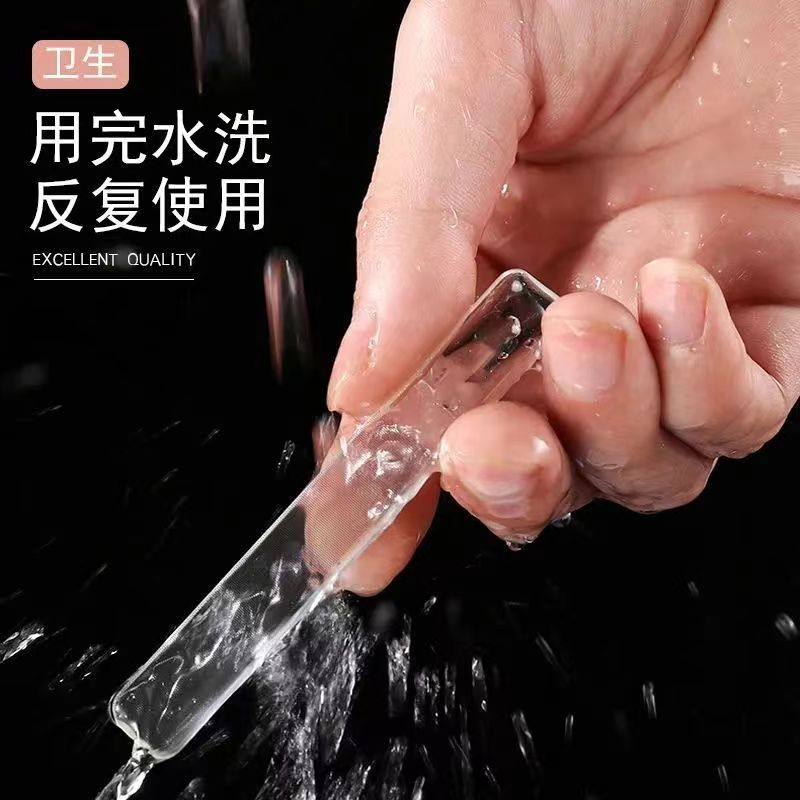 美甲必备神器！新款透明纳米玻璃指甲锉，独立包装，修型打光一步到位✨