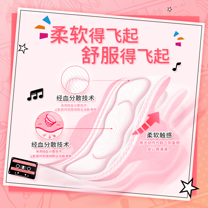 苏菲卫生巾：柔棉感日用夜用组合，守护你的每一个夜晚