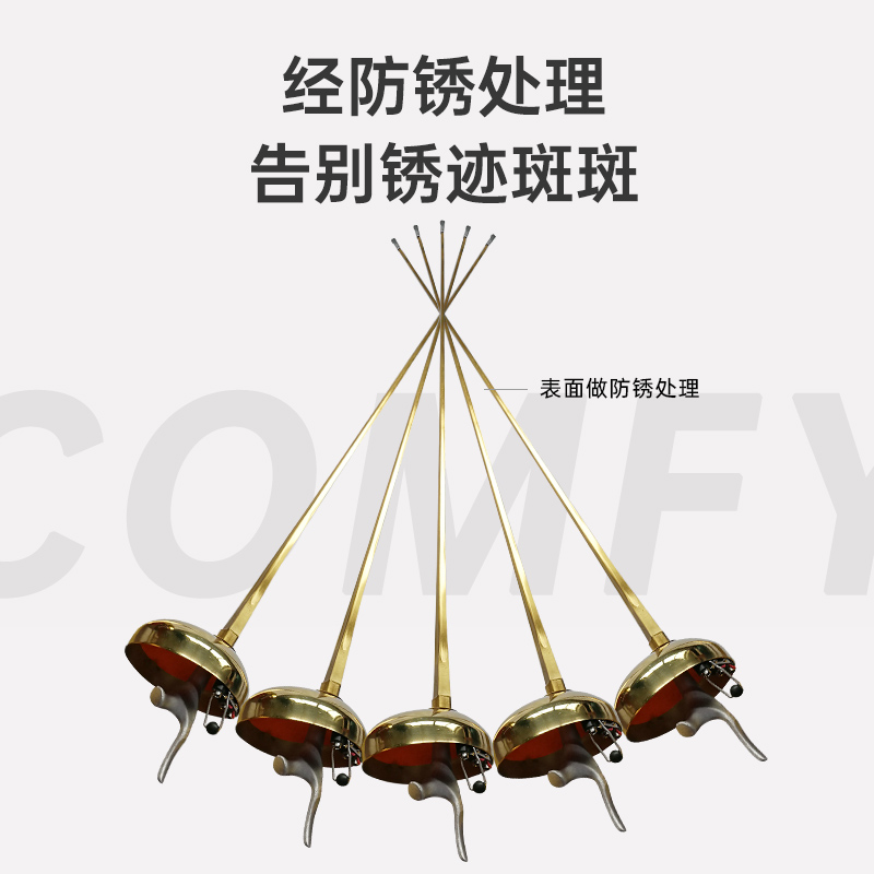 击剑剑：金色水晶黑宝蓝七彩花剑重剑佩剑电动剑，如何挑选适合你的比赛剑？