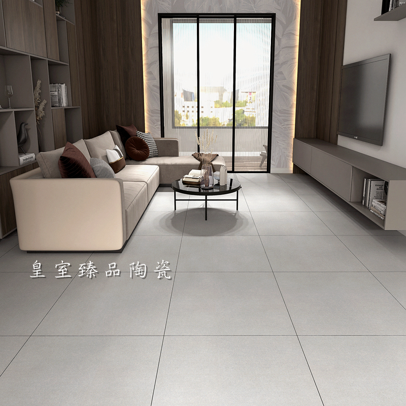 素色微水泥灰瓷砖600x600：客厅与卫生间的完美搭配指南