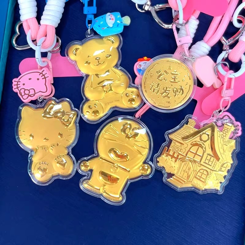 足金999KT猫手机链：送给女友的浪漫钥匙扣，不只是装饰品！