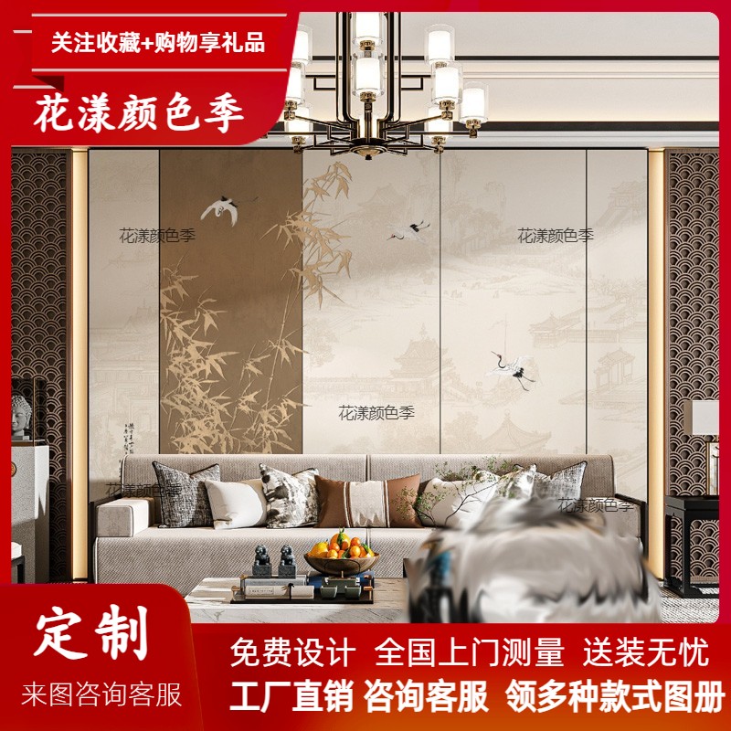 网红竹木纤维格栅：电视背景墙新宠，小七格沙发搭配吊顶格栅，打造家居美学新风尚！