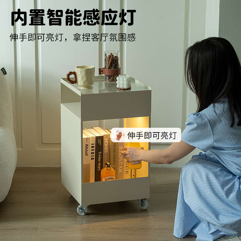 2025新款可移动边几：轻奢高级感，创意包豪斯小推车边几引领客厅新风尚！