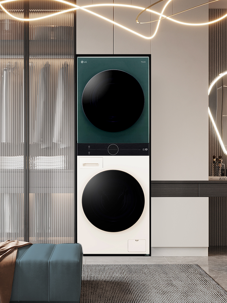LG FN231QH洗烘塔：双变频热泵烘干，除菌除螨黑科技！