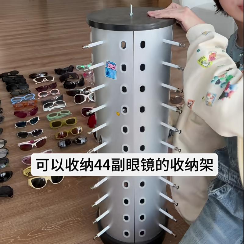 日本眼镜收纳展示架：旋转设计，让每副眼镜都有专属舞台！