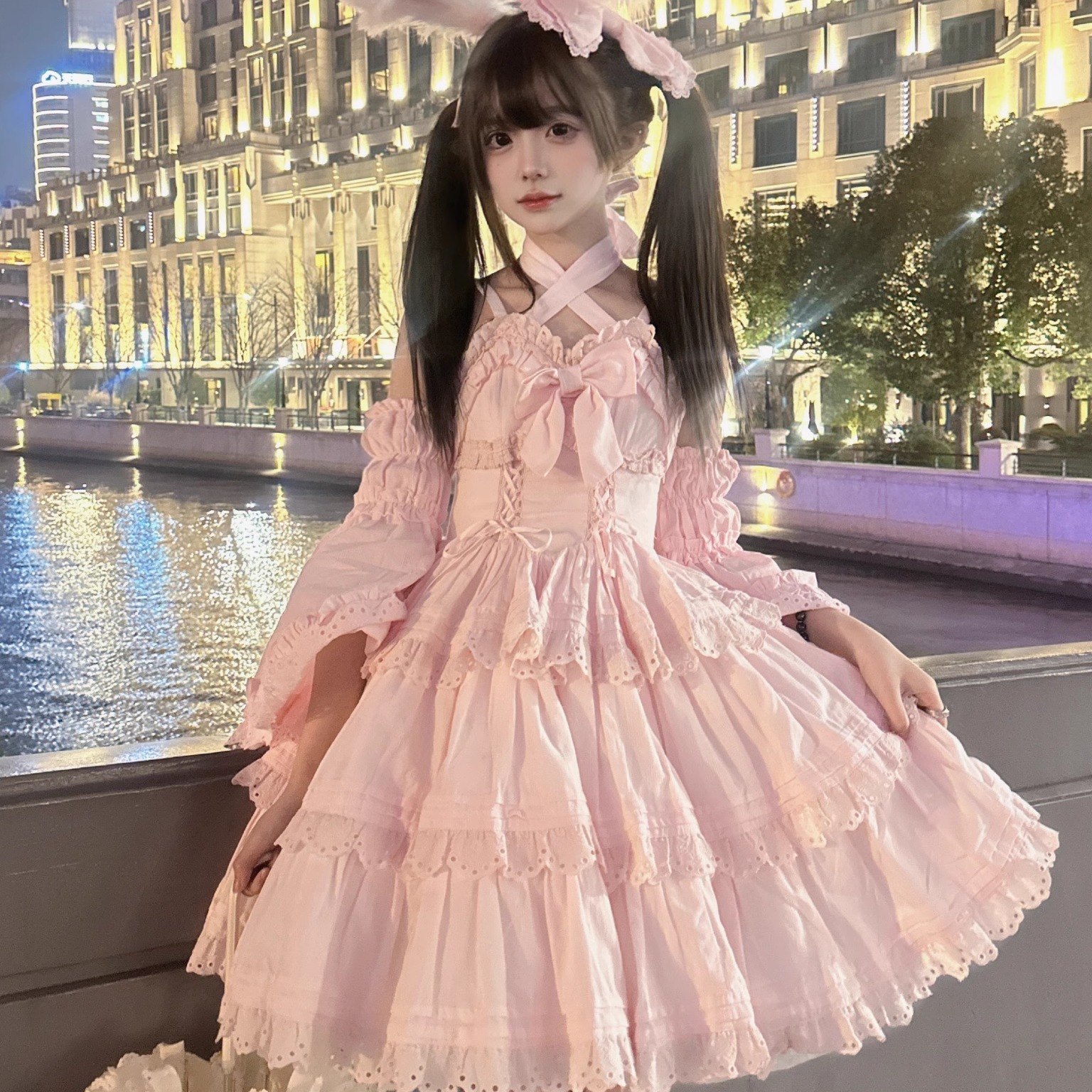 【现货】芙拉小姐棉版doll感纯色洋娃娃Lolita WF原创设计：穿出童话公主范儿