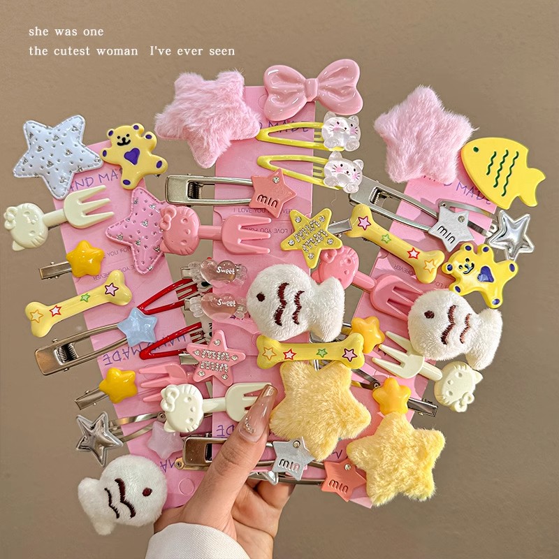 美版Sanrio正品Kitty/Melody发夹头饰小边夹发饰8款，萌系少女心大集合！